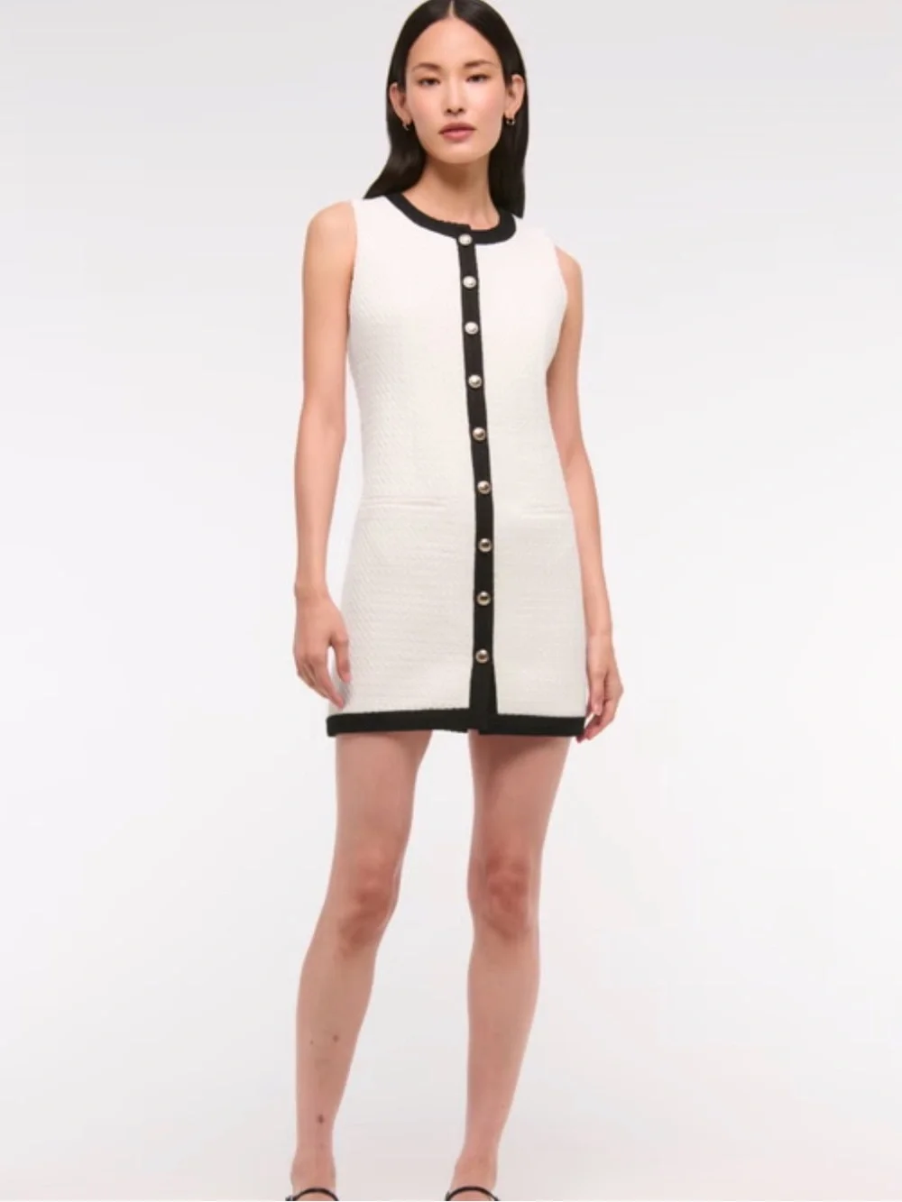 Abercrombie & Fitch The A&F Mara Tweed Mini Dress Sz L Vintage inspired Business - Picture 5 of 12